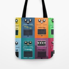 Guitar Pedals (Pop Art Style) Tote Bag