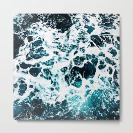 Blue Waves Metal Print
