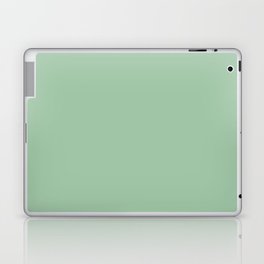 SEA GLASS GREEN. Plain pastel color  Laptop Skin