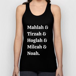 Team Daughters of Zelophehad! Inspiring Biblical Women Tank Top