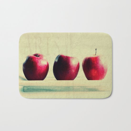 three apples Bath Mat
