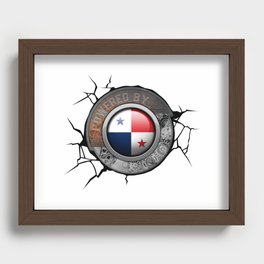 Panama Steampunk Engine Powered By Panamanian National Pride Recessed Framed Print