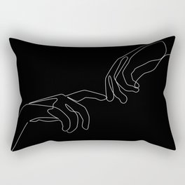 Touch in dark Rectangular Pillow