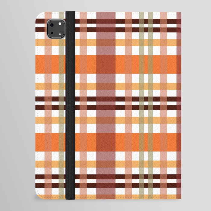 Thanksgiving Plaid Pattern 09 iPad Folio Case