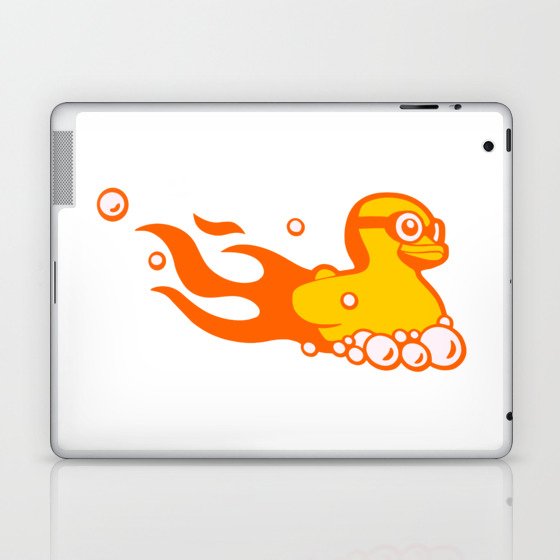 Rubber Ducky Bathtub Stuntz Racer Laptop & iPad Skin