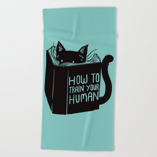 Cat Reader Advice Beach Towel