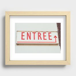 Entree Recessed Framed Print