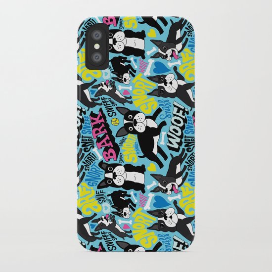 Boston Terrier Pattern iPhone Case