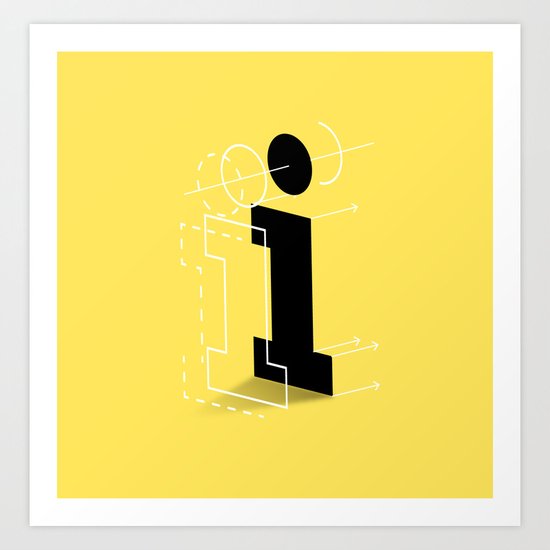 I from 36 Days of Type | 2016 Art Print
