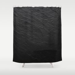 Black Slate Shower Curtain