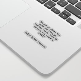 Ralph Waldo Emerson Inspirational Quote Sticker