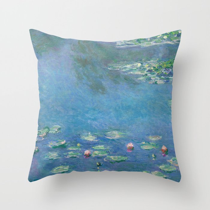 Water Lilies Monet Throw Pillow
