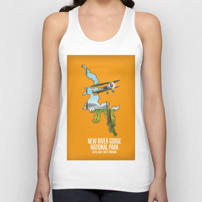 New River Gorge National Park and Preserve Travel poster Tank Top