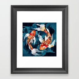 Metallic Koi II Framed Art Print