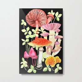Magical Mushroom Print Metal Print