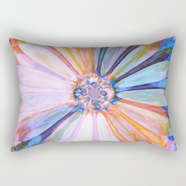 Abstract Colorful Daisy Twilight Rectangular Pillow