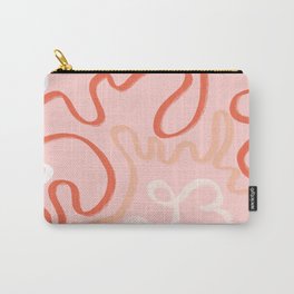 Pathways in Coral  Carry-All Pouch