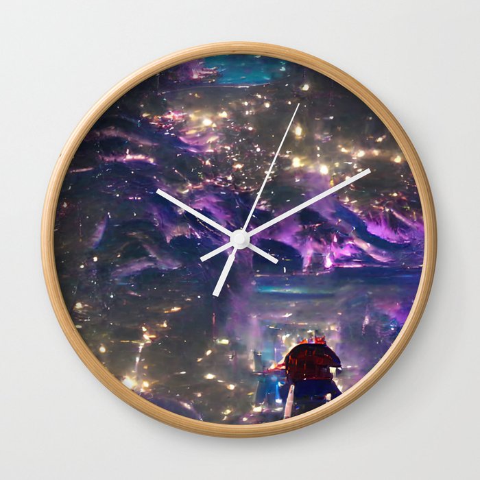 Galaxy Runner Wall Clock