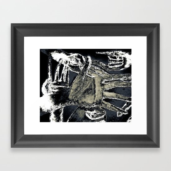 jungle of hands Framed Art Print