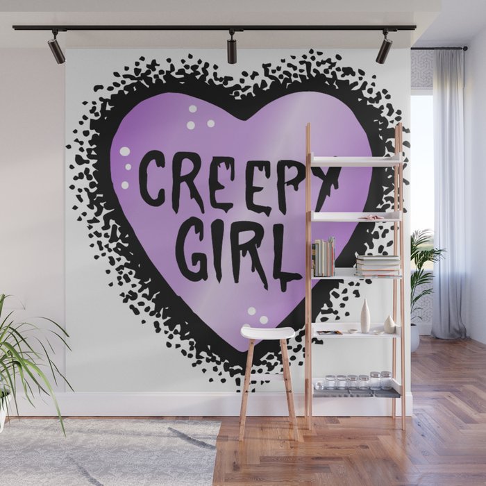 Creepy girl Wall Mural