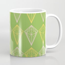 Greenery Diamonds Coffee Mug