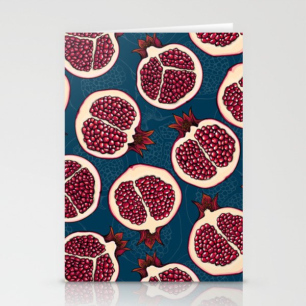 Pomegranate slices  Stationery Cards
