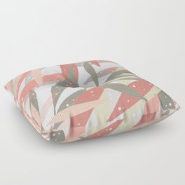 Pretty Patterned Leaves Floor Pillow