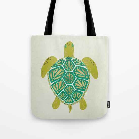 Green Sea Turtle Tote Bag