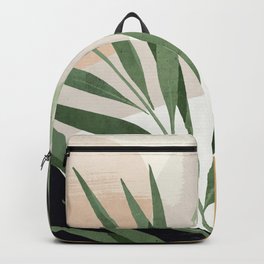 Abstract Art Tropical Leaves 72 Backpack | Botanical, Landscape, Line, Art, Nature, Painting, Jungle, Leaves, Plant, Thingdesign 