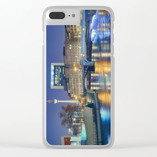 Berlin. Spree at night Clear iPhone Case