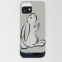 Bunny sketch iPhone Card Case