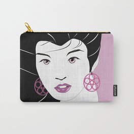 Nagel in Japan - Ume Carry-All Pouch | Pink, Black, Nagel, Patricknagel, Digital, Female, Ume, White, Japan, Illustration 