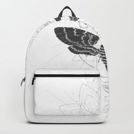 Metaphysical Magic Spell Monochrome Line Drawing Backpack