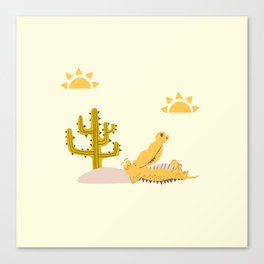 Sunny Crocodile Canvas Print