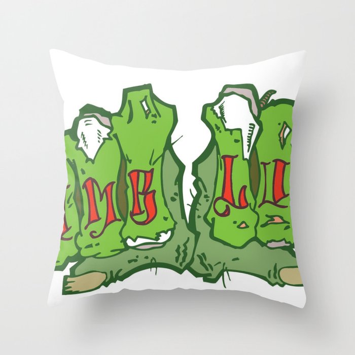 Zombie Fists Throw Pillow