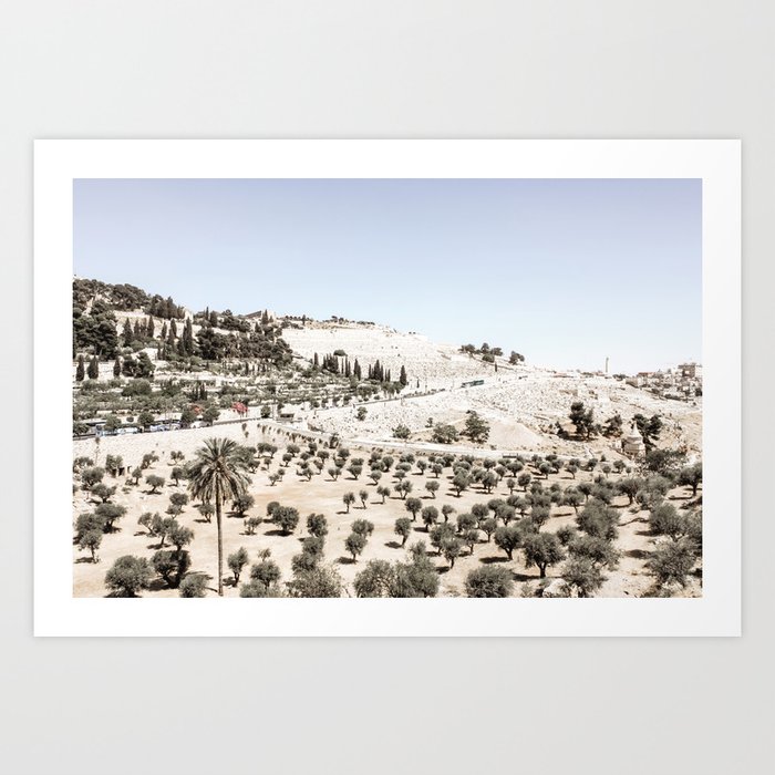 Mount of Olives in Jerusalem Israel Travel Photography Art Print