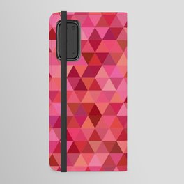 Rose Colored Triangles 3 Android Wallet Case