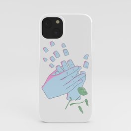 Surreal Comic Art with White Background iPhone Case