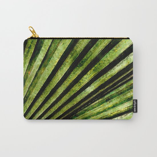 Green Palm Tree Frond Carry-All Pouch