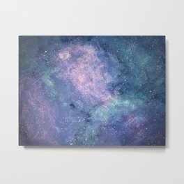 Space Metal Print | Nebula, Stars, Universe, Painting, Galaxy, Watercolor, Acrylic 