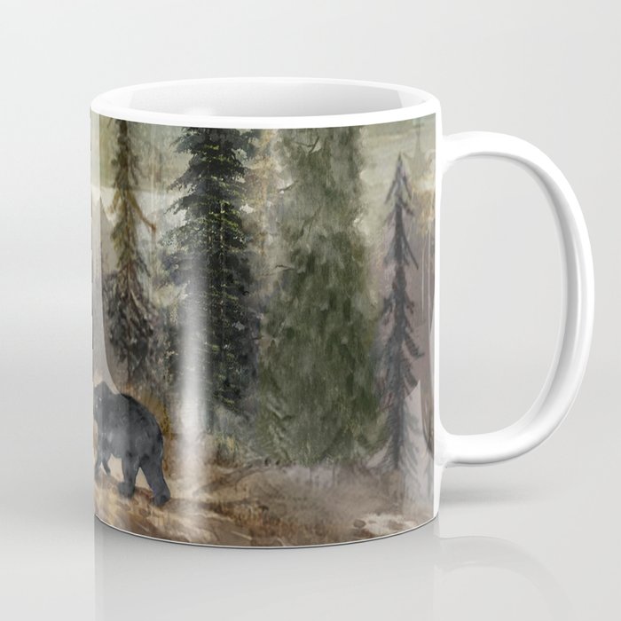Mountain Black Bear Coffee Mug