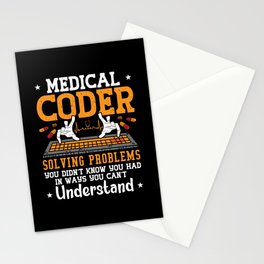 Medical Coder Solving Problems Assistant Coding Stationery Card