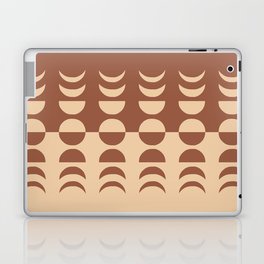 Moon Phases 6 in Shades of Terracotta and Beige Laptop Skin