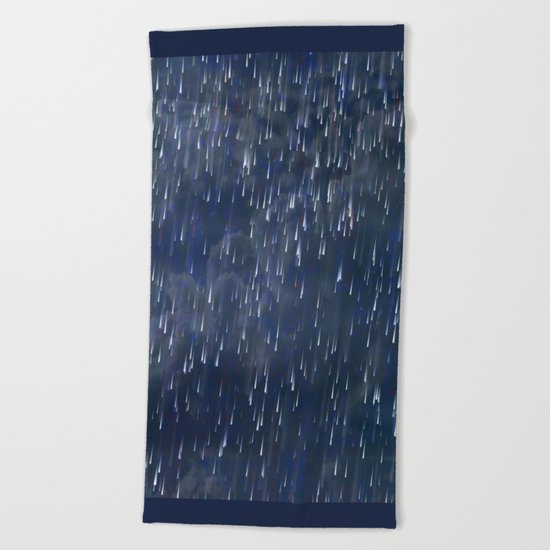 Raining Blue / Autumn 13-10-16 Beach Towel