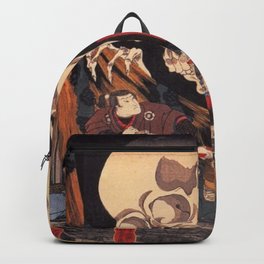Takiyasha The Witch And The Skeleton Spectre By Utagawa Kuniyoshi Backpack | Takiyasha, Skeleton, Kuniyo, Vintage, Art, Watercolor, Painting, Utagawa, Witch, Spectre 