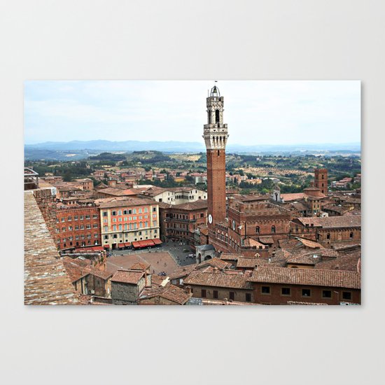 Siena, Italy from Above Canvas Print