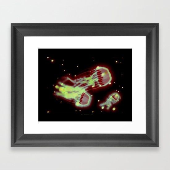 Jellyfish - 037 Framed Art Print
