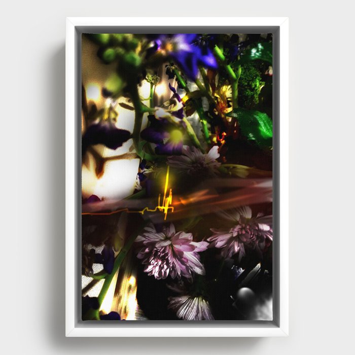 Colorful Flower Arrangement (Photographic Art Print) Framed Canvas