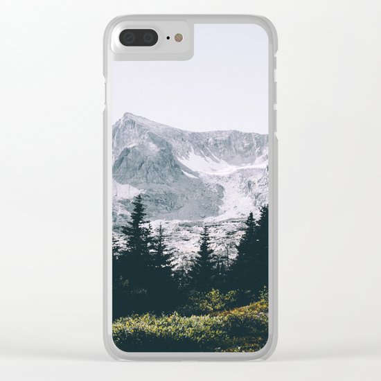 Mountains #faded Clear iPhone Case