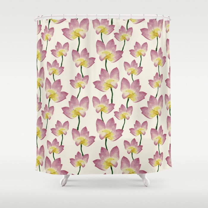 flower lotus Shower Curtain